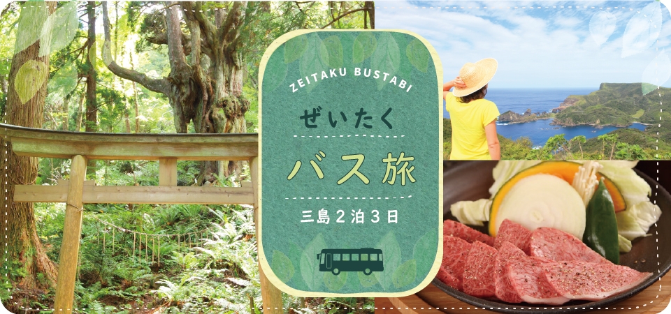 贅沢バス旅 三島周遊2泊3日 バスプラン